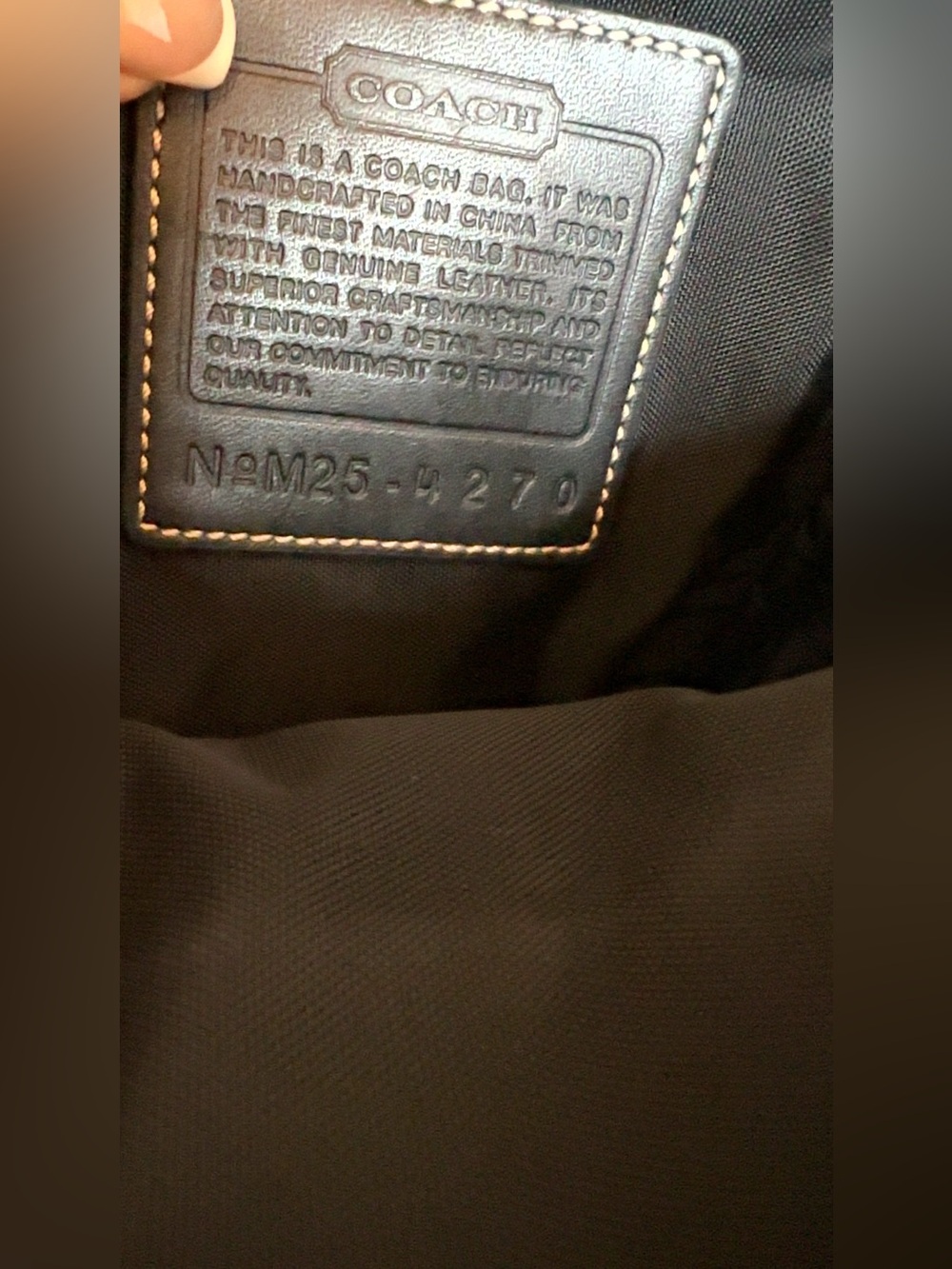 Coach Black and Tan Signature Messenger Crossbody - Picture 10 of 11